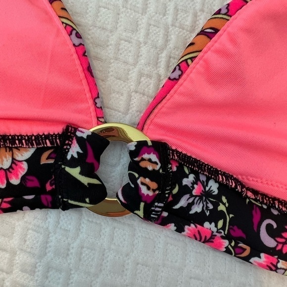 Victoria Secret Floral Bikini Top Size M - Picture 12 of 14